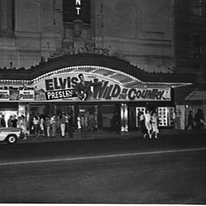 Exterior of Regent Theatre, 1961, advertising the film ...