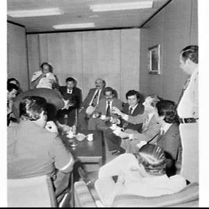 Minister for Immigration Ian McPhee has tea with member...
