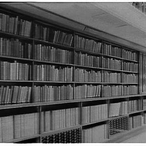 Book shelves, main reading room, Public Library of NSW