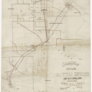 Sketch map, shewing Buttai Estate and adjoining lands, ...