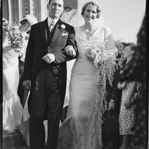Wedding Mr. Geoffrey Ashton and Miss --t? Thatcher, 193...