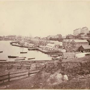 [Campbell's Wharf, Sydney, from Dawes Point fortificati...