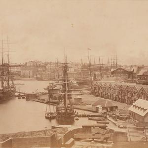 [Campbell's Wharf and Circular Quay from Dawes Point fo...