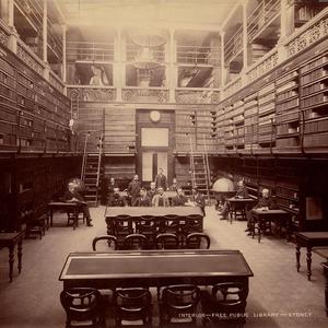 Interior, Free Public Libray, Sydney [1892]