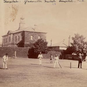 [Cricket match, Gladesville, ca. 1870s]