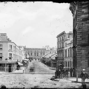 Looking west along Hunter Street to George Street, from...