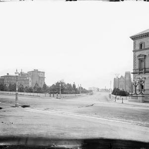 Looking up Macarthur Street from Spring Street, showing...