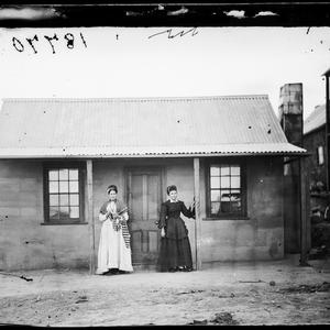 Two women and a house, Hill End