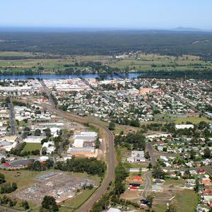 Aerial photographs of Taree, New South Wales, 18 April ...