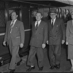 Commissioner for Railways, Mr R Winsor (second from lef...