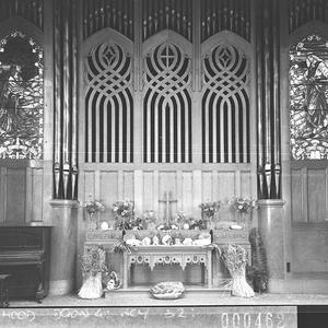 Altar (decorated for Harvest Festival ?)