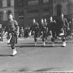 Scots Regiment parade for church