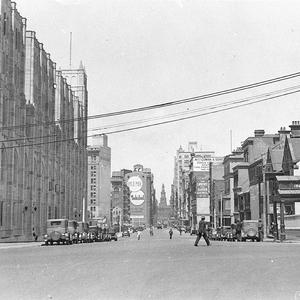 York street looking south from Margaret Street.  Scots'...