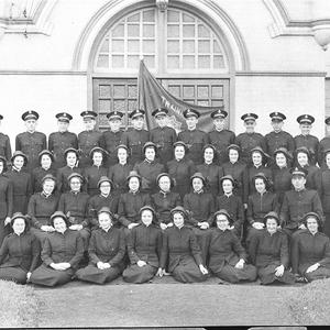 Combined group of 14 men and 30 women Salvation Army tr...