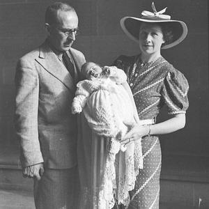 Dr Madden; christening of baby at St Marys