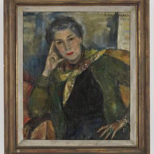 [Portrait of Dorothy Gordon Jenner], 1952 / oil paintin...