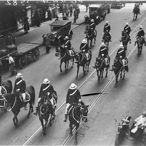 NSW mounted police in Pitt Street