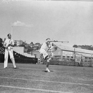 Doubles, Harry Hopman (right) and Jack Crawford