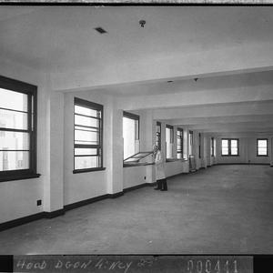 A.P.A. Building. Interior showing a new steel frame dem...