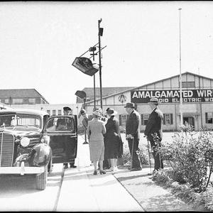 Visit to AWA works by Sir Ernest Fisk and party, with S...