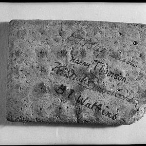 Biscuits: Army rations autographed by troops (taken for...