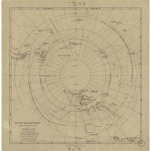 South Polar chart shewing the discoveries and track of ...