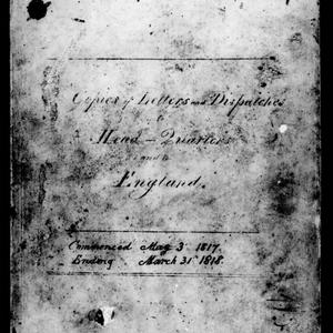 File 03: Copies of letters and dispatches, 3 May 1817-3...