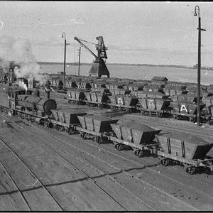 Wagons of coal held up at Carrington as a result of sto...