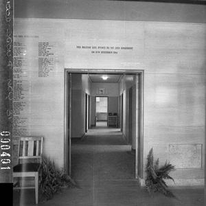 Rachel Forster Hospital. Entrance door in foyer with th...
