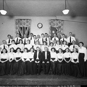Mixed choir at Air Force House