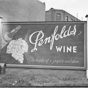 The height of a grape's ambition (Penfold's Wine sign)