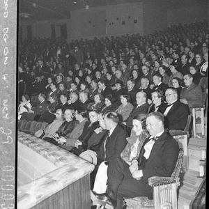 Stalls audience at the opening night of the Savoy Theat...