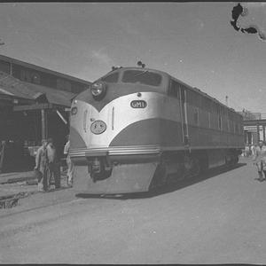 Trial trip of new Commonwealth Railways' diesel electri...