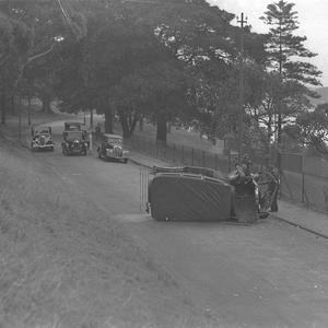In background: 1936 DeSoto Sedan, Morris Cowley tourer,...