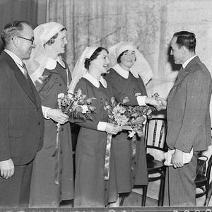 New Zealand nursing sisters farewell, before leaving fo...