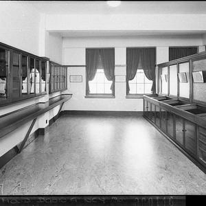 Interior, showing reading benches (for Building Publish...