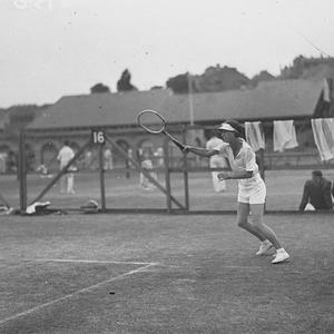 Woman tennis player in shorts, White City, during Count...