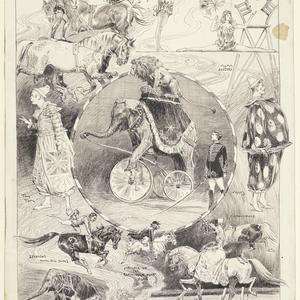Sketches of the Fitzgerald Bros. Circus, 1893 / Percy F...