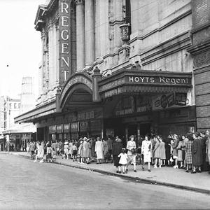 Theatre queue for Regent Theatre (taken for Fox Films)