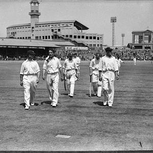 Second cricket test, England v Australia, 1936