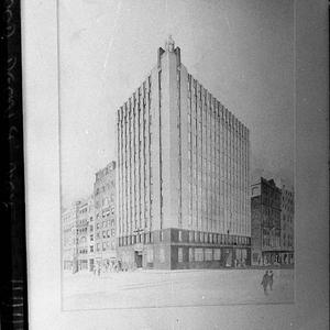 Preliminary sketch of the MLC Building, Sydney