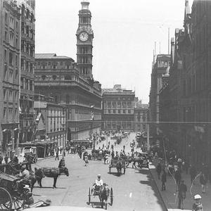 Martin Place, then Moore Street, looking west