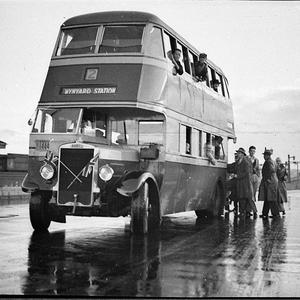 New bus over Harbour Bridge