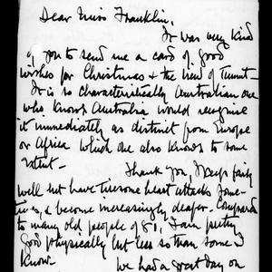 File 39: Miles Franklin General Correspondence, 1950-19...