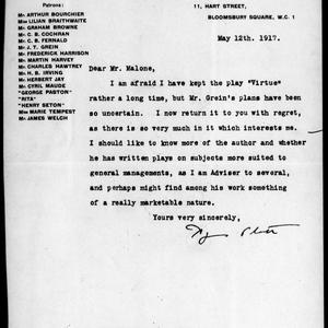 File 09: Miles Franklin. Publishing Papers. Plays. Pape...