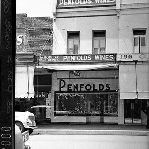 Penfold's Wines display in shop windows of the Bodega W...