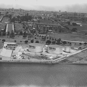 Aerial shot of depot
