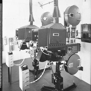Two film projectors, probably Australian made.  Cumming...