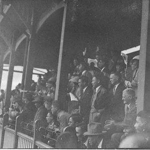Crowd in grandstand