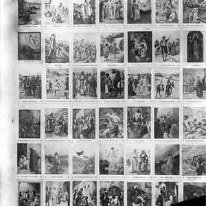 A collection of 48 religious stamps